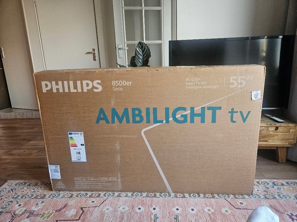 Philips 55 inch 4k-QLED Ambilight, Ophalen, Philips, QLED, Nieuw