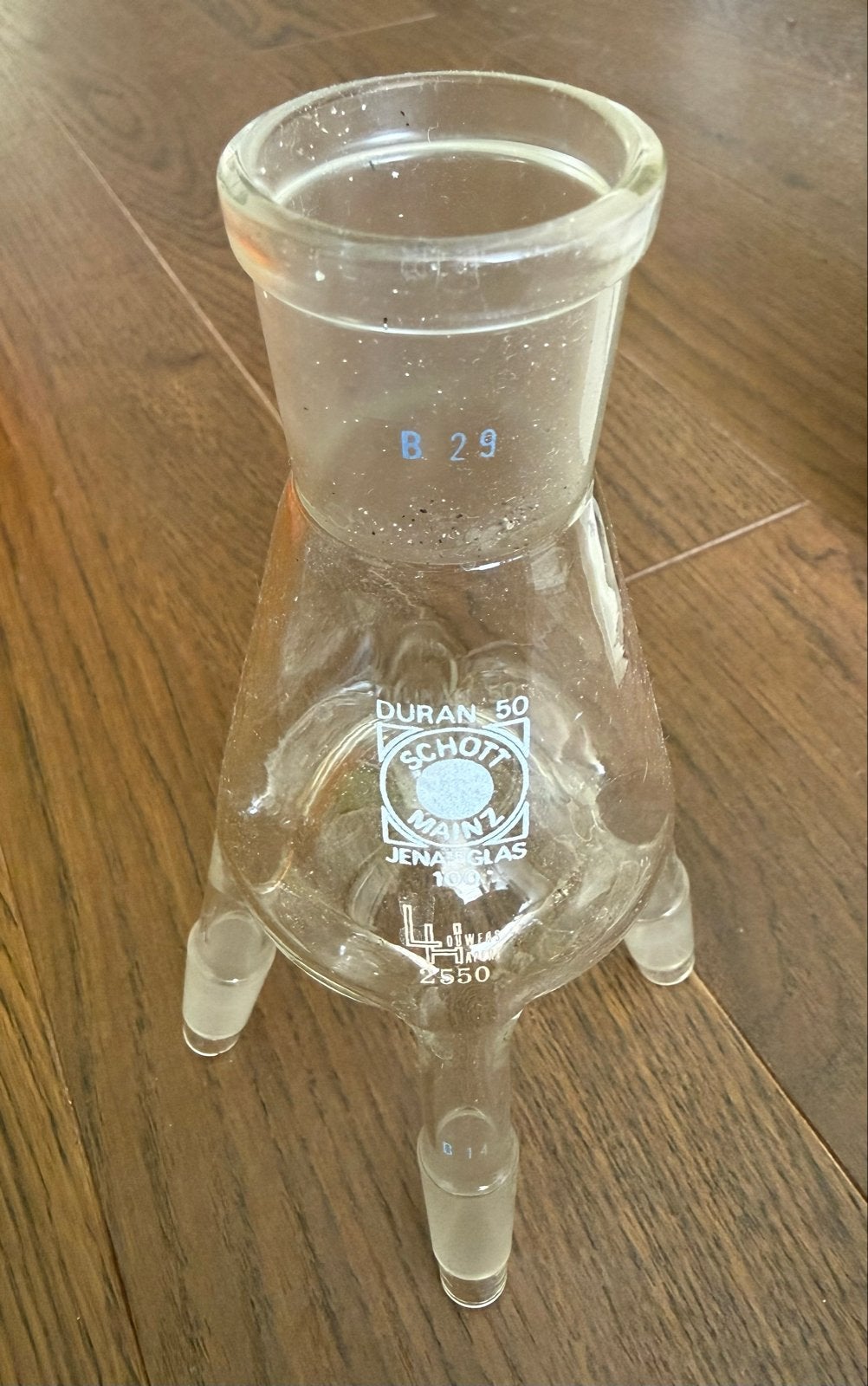 Laboratorium glaswerk distillatie spin, Ophalen of Verzenden