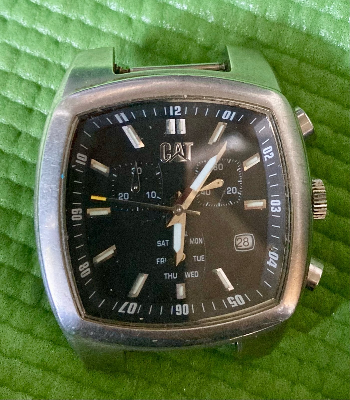 CAT horloge - robuust en stijlvol, Overige merken, Gebruikt, Staal, Polshorloge