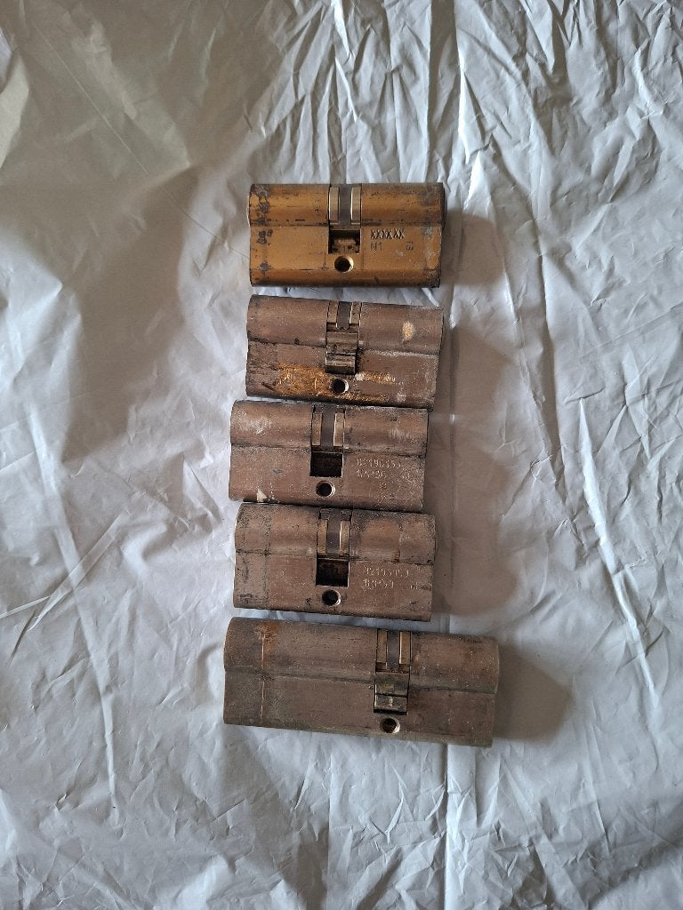 cilinder, Ophalen of Verzenden, Gebruikt, Chroom, Slot