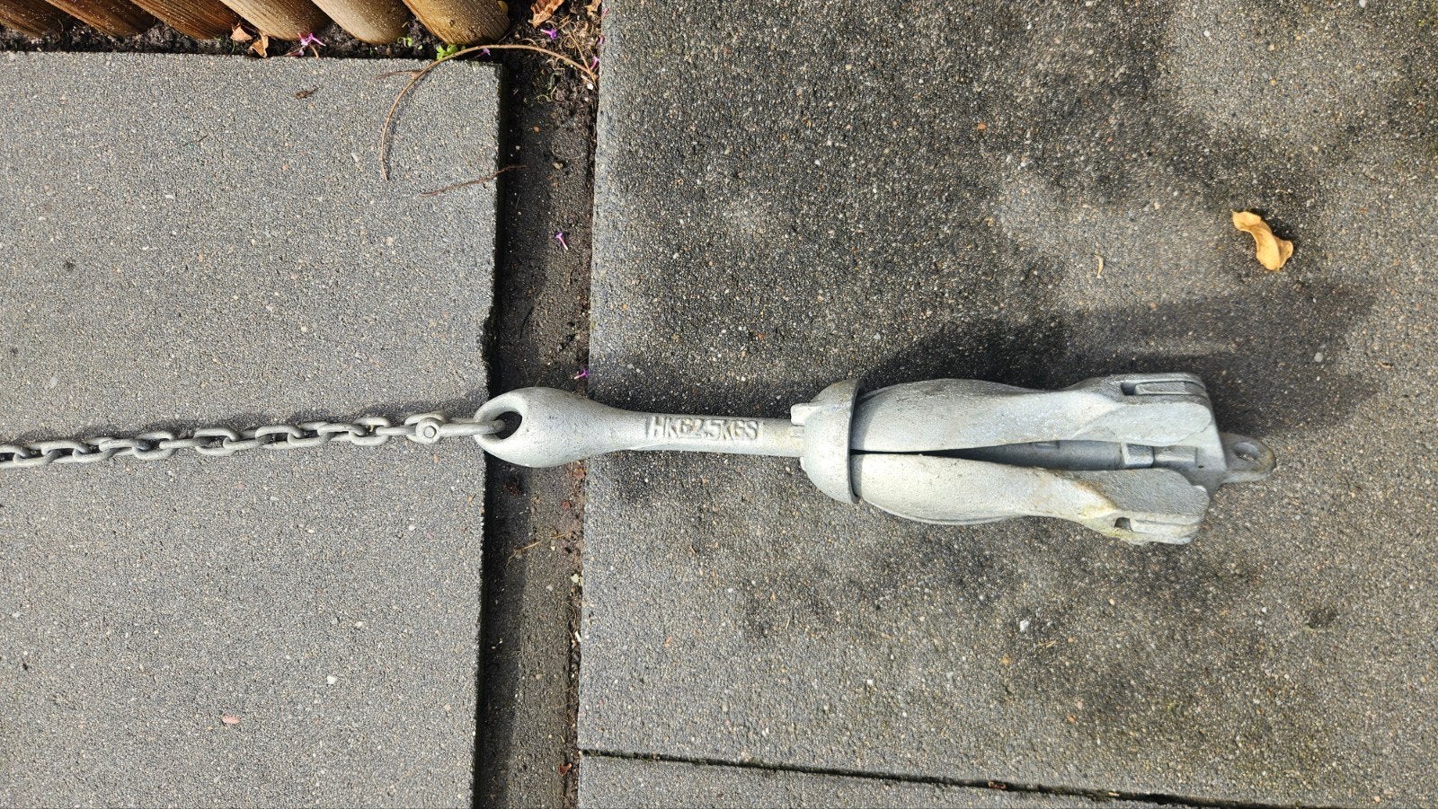 Opvouwbaar anker met ketting en touw, Watersport en Boten, Ophalen of Verzenden, Gebruikt, Overige typen