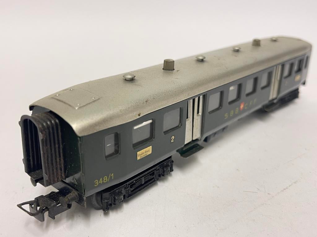 ** COLLECTORS ITEM ** Märklin 348-1 ** PERS. RIJTUIG SBB **, Wisselstroom, Wagon, Ophalen of Verzenden, Zo goed als nieuw