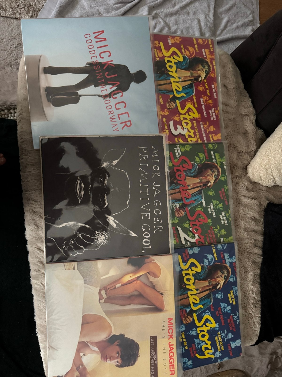 Stones Story Compleet (6 LP's) & 3 Mick Jagger LP's, Ophalen, LP, Rock, Gebruikt