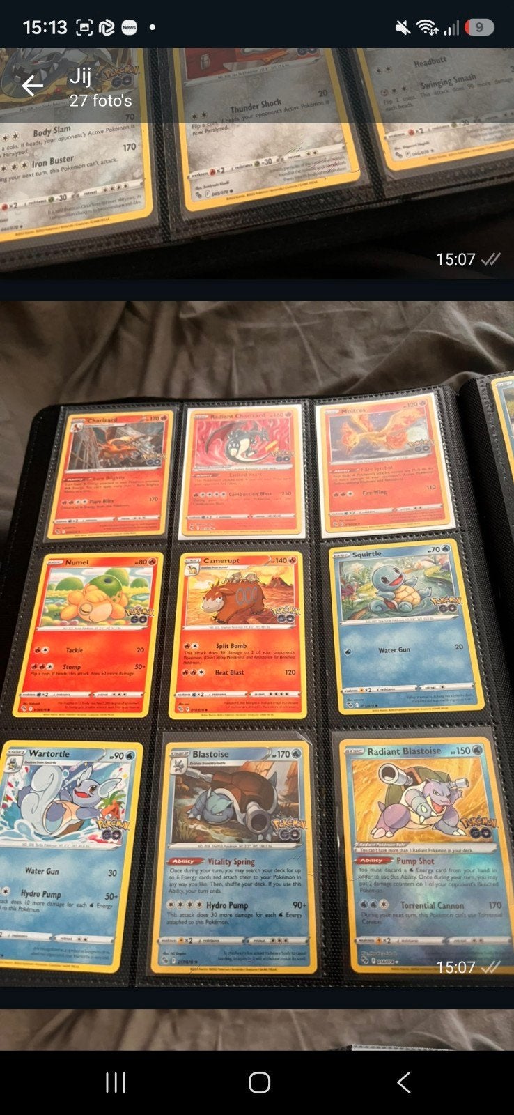 Grote collectie Pokémon kaarten in map, Ophalen of Verzenden, Nieuw, Meerdere kaarten
