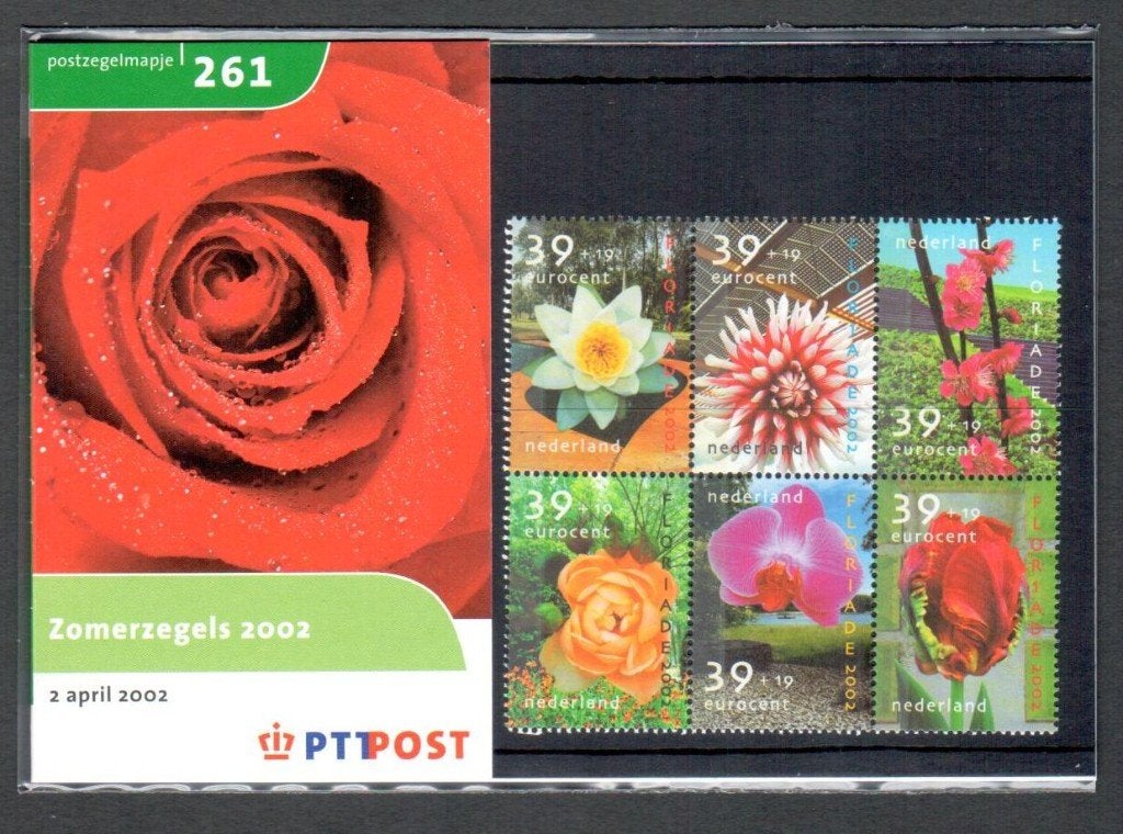 Postzegelmapje 261 - Zomerzegels 2002 - 2 april 2002., Postzegels en Munten, Ophalen of Verzenden, Na 1940, Postfris