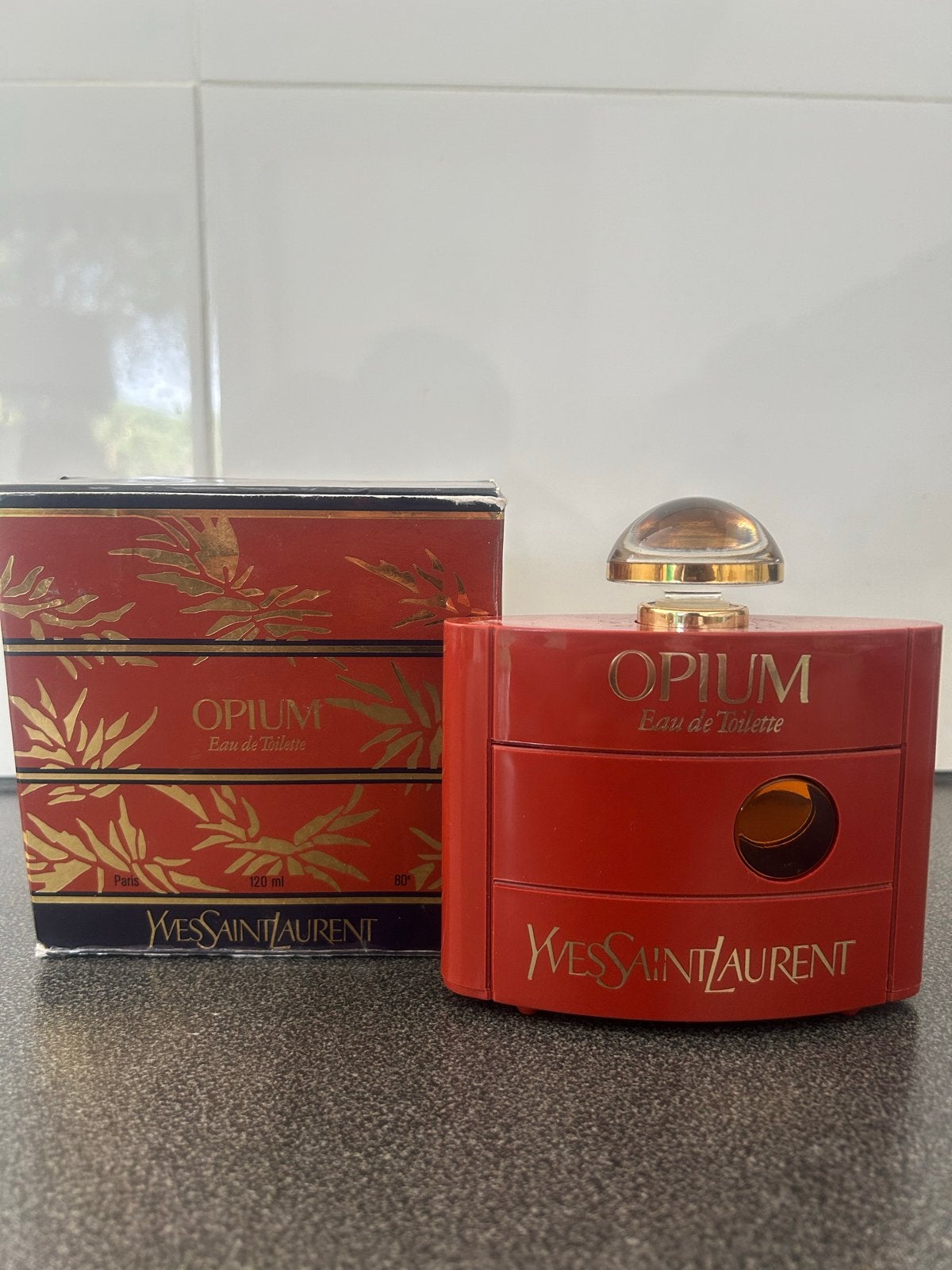 Vintage Yves Saint Laurent Opium Eau de Toilette 120ml, Ophalen of Verzenden, Zo goed als nieuw