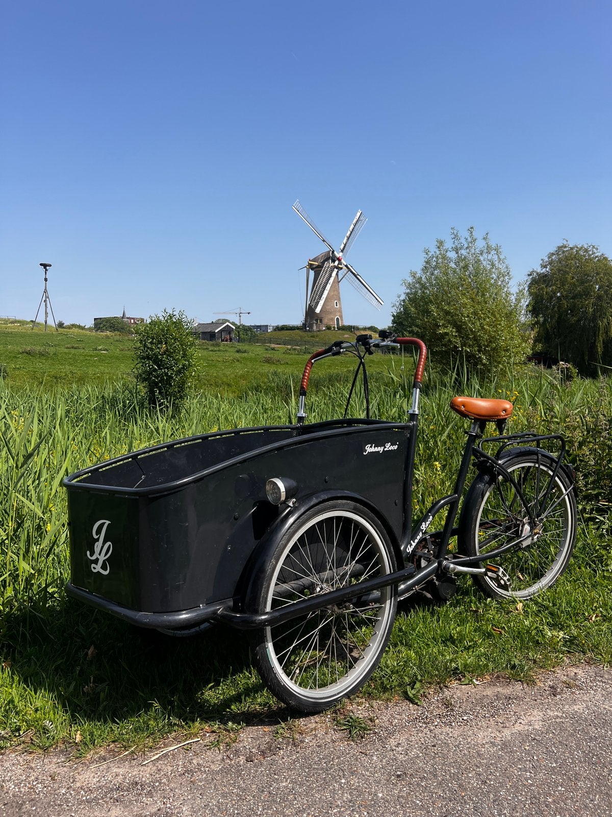 Johnny Loco bakfiets Electrisch, Fietsen en Brommers, Fietsen | Bakfietsen, Zo goed als nieuw, Johnny Loco, 2 kinderen, Elektrisch