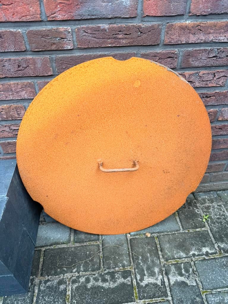Cortentstalen deksel voor vuurschaal, Tuin en Terras, Ophalen, Gebruikt