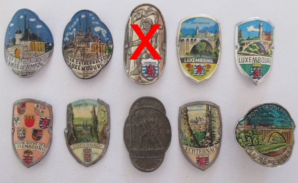 Luxemburg Wandelstokplaatje (Stocknägel) Echternach, Ophalen of Verzenden, Gebruikt, Overige typen
