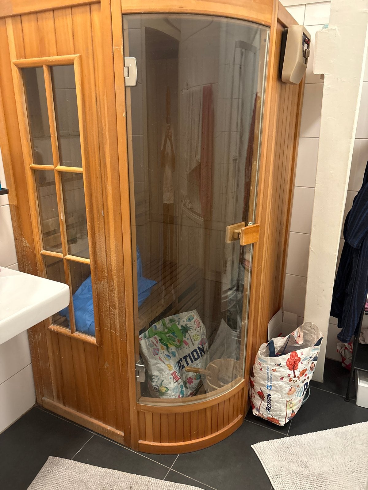 Fijne 2-persoons sauna te koop, Sport en Fitness, Ophalen of Verzenden, Gebruikt, Fins of Traditioneel, Complete sauna