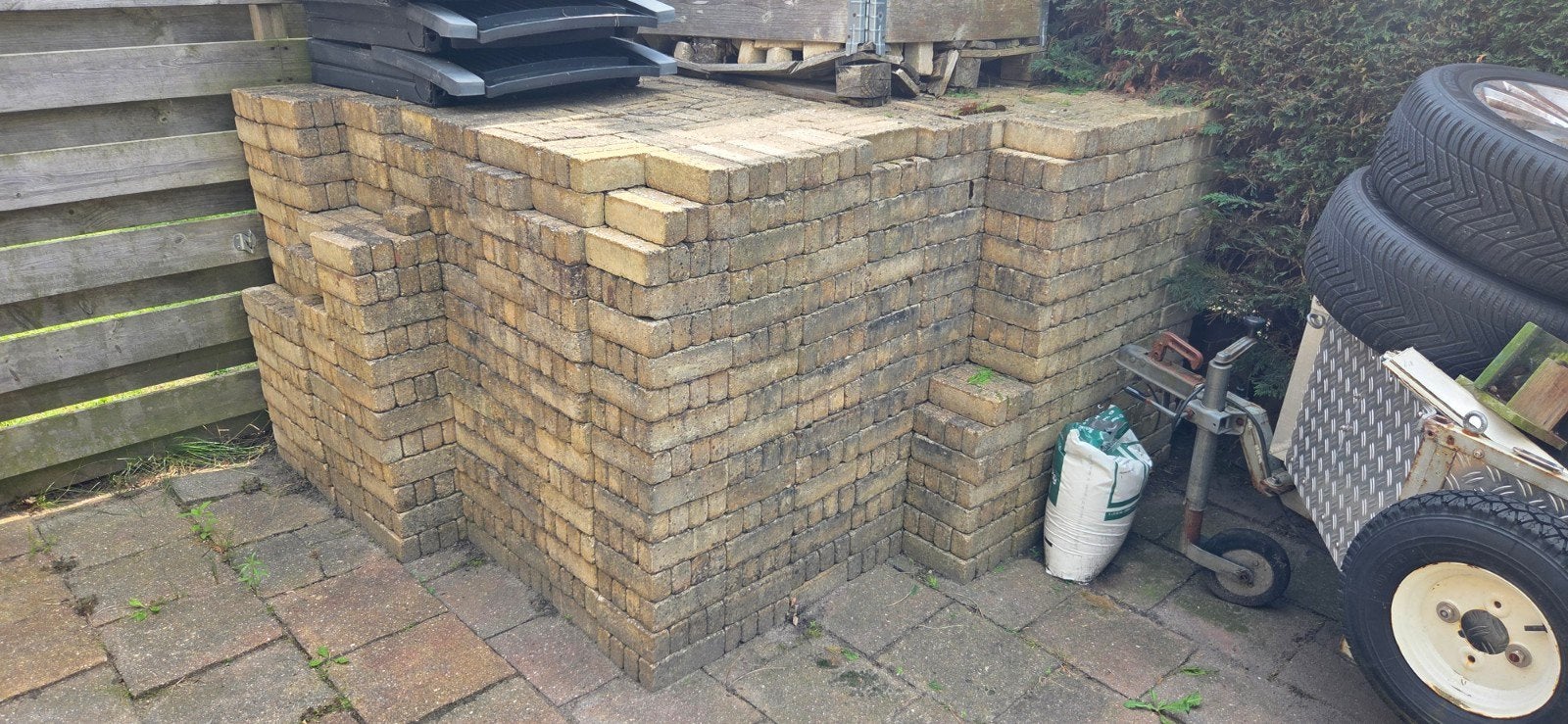 Waaltjes, Gebruikt, Klinkers, Ophalen of Verzenden, 10 m² of meer