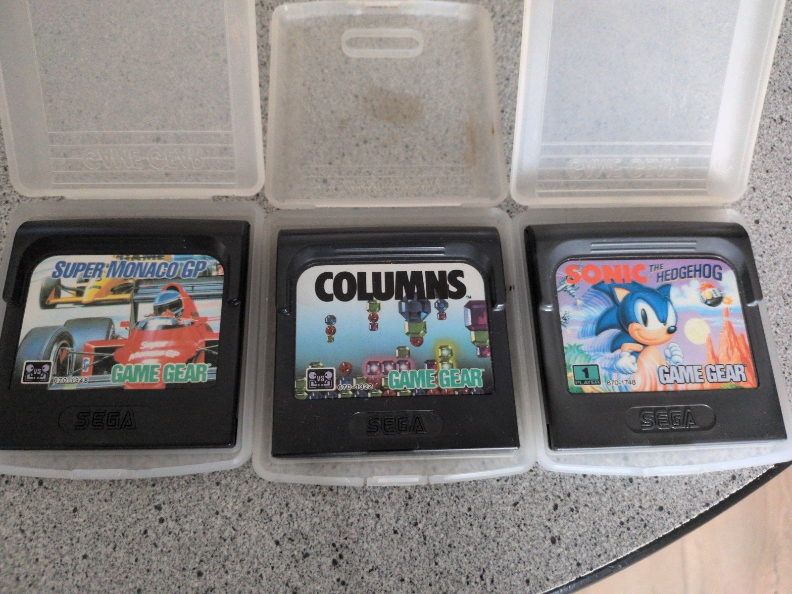 Sega Game Gear Games: Sonic, Columns, Super Monaco GP, Ophalen of Verzenden, Zo goed als nieuw