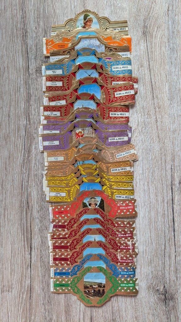 Te koop: verzameling sigarenbandjes, Ophalen of Verzenden