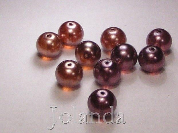 0217 Rood Koper Kleurige Glazen Kralen (8 mm), Ophalen of Verzenden, Nieuw, Kraal