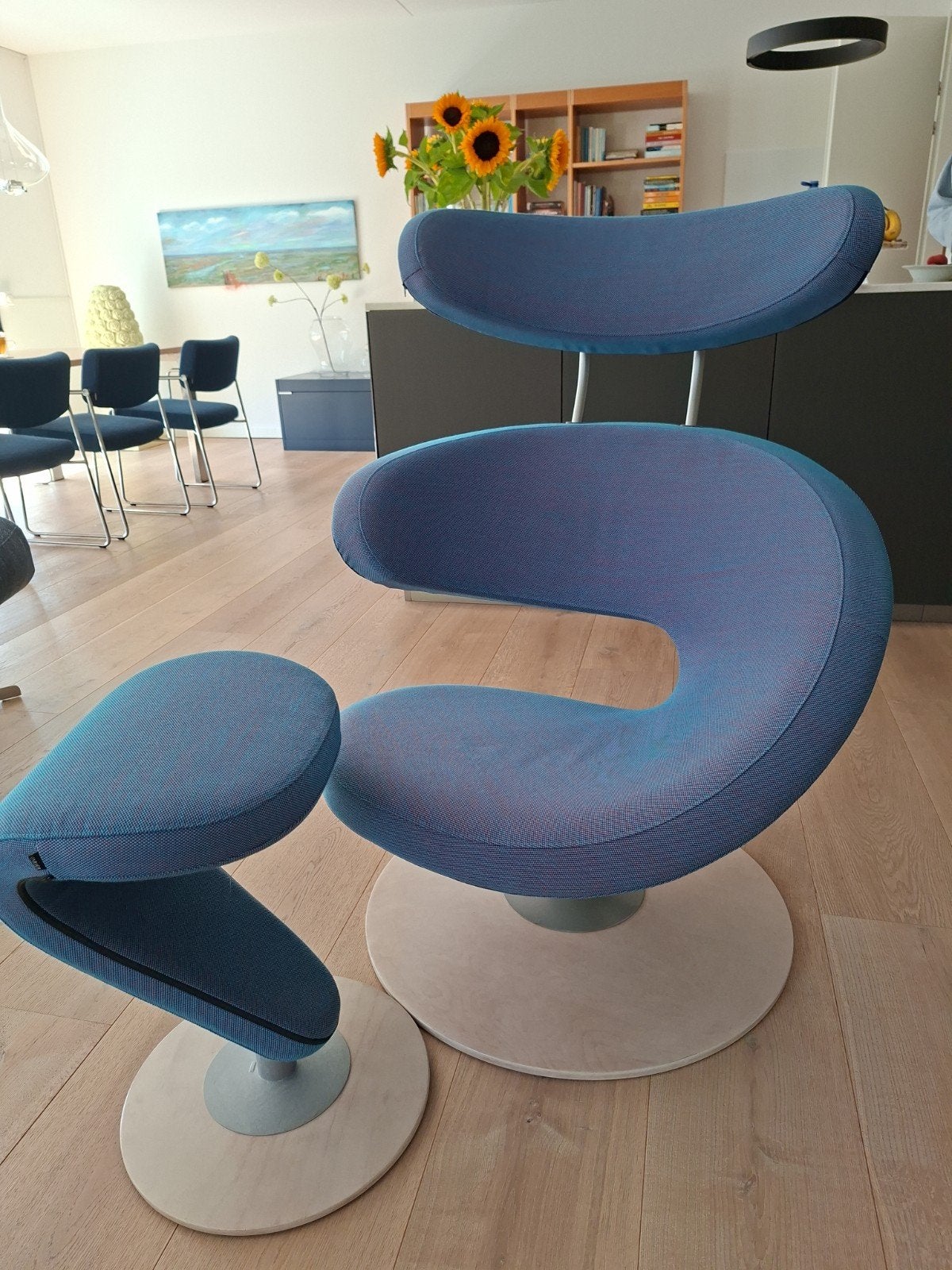 Stokke Peel Fauteuil met Voetenbank - Ergonomisch Design, 75 tot 100 cm, Ophalen of Verzenden, Zo goed als nieuw, 75 tot 100 cm