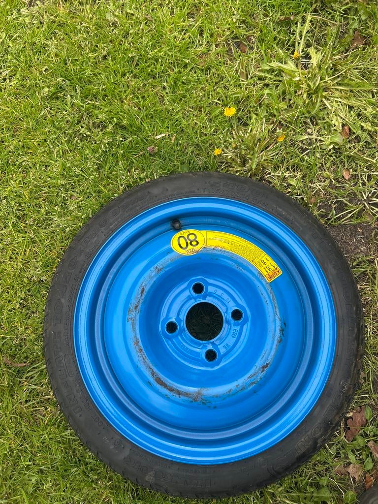 Reservewiel auto T105/70D14, Ophalen, Gebruikt