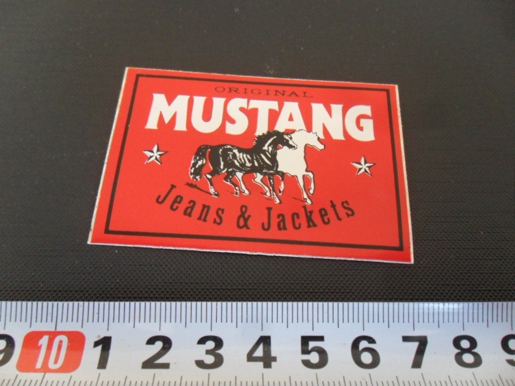 sticker 188 logo mustang jeans & jackets, Ophalen, Zo goed als nieuw