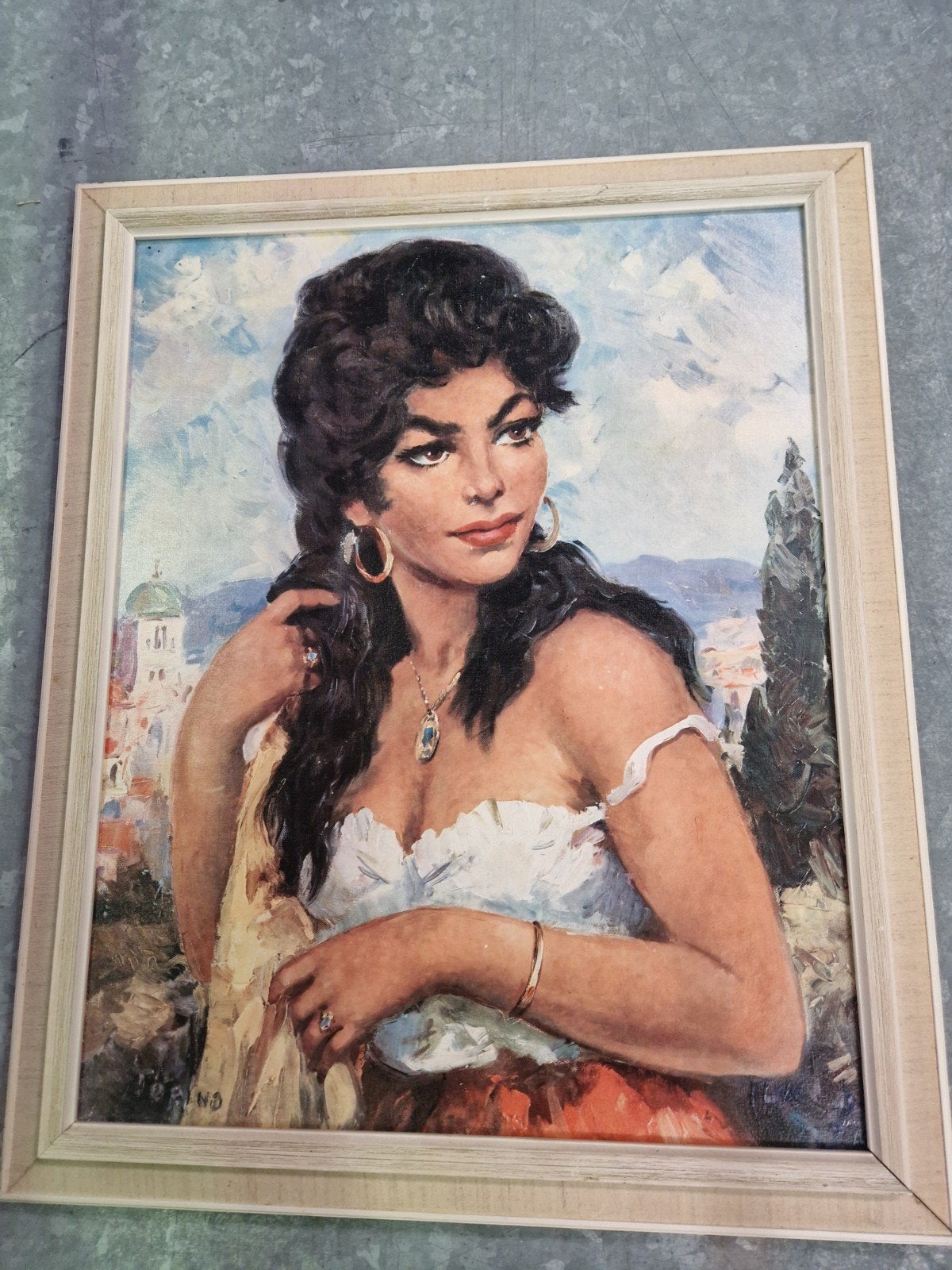 prachtige zeefdruk van torino, Antiek en Kunst, Kunst | Schilderijen | Klassiek, Ophalen, Portret of Personen