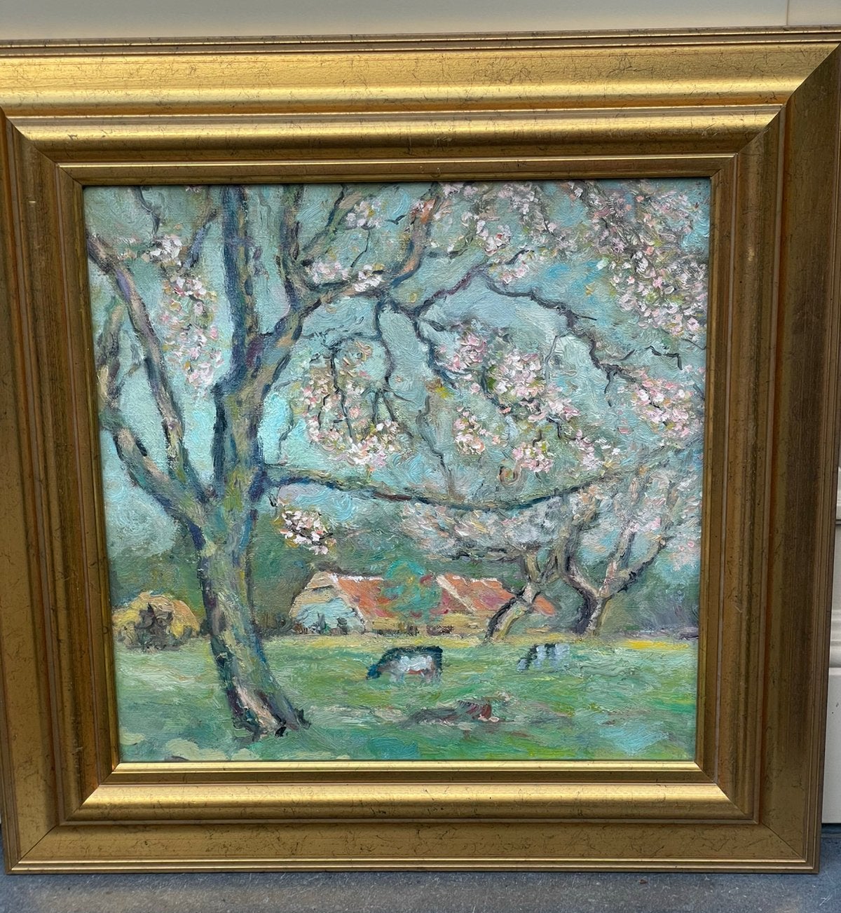 Naar Van Gogh, olieverf op canvas ingelijst, Verzenden