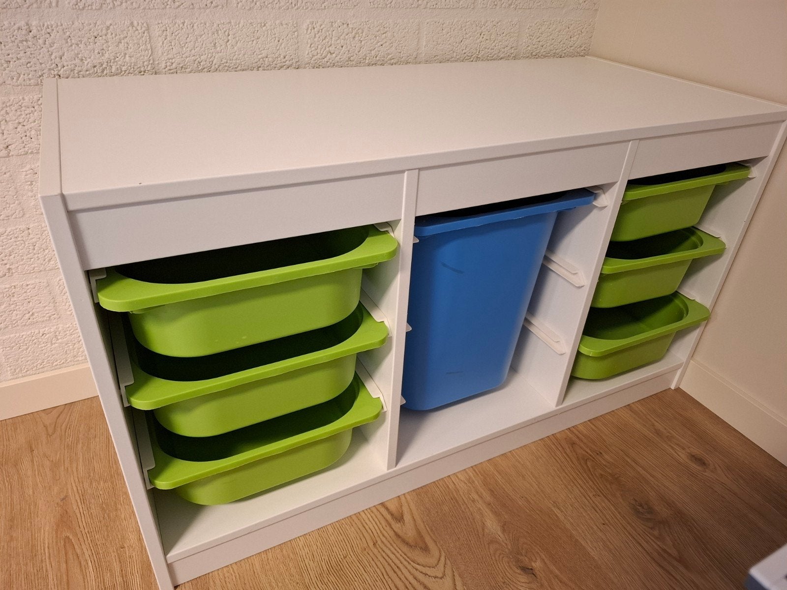 Ikea Trofast kast met kisten - Opbergmeubel met bakken, Huis en Inrichting, Ophalen, Zo goed als nieuw