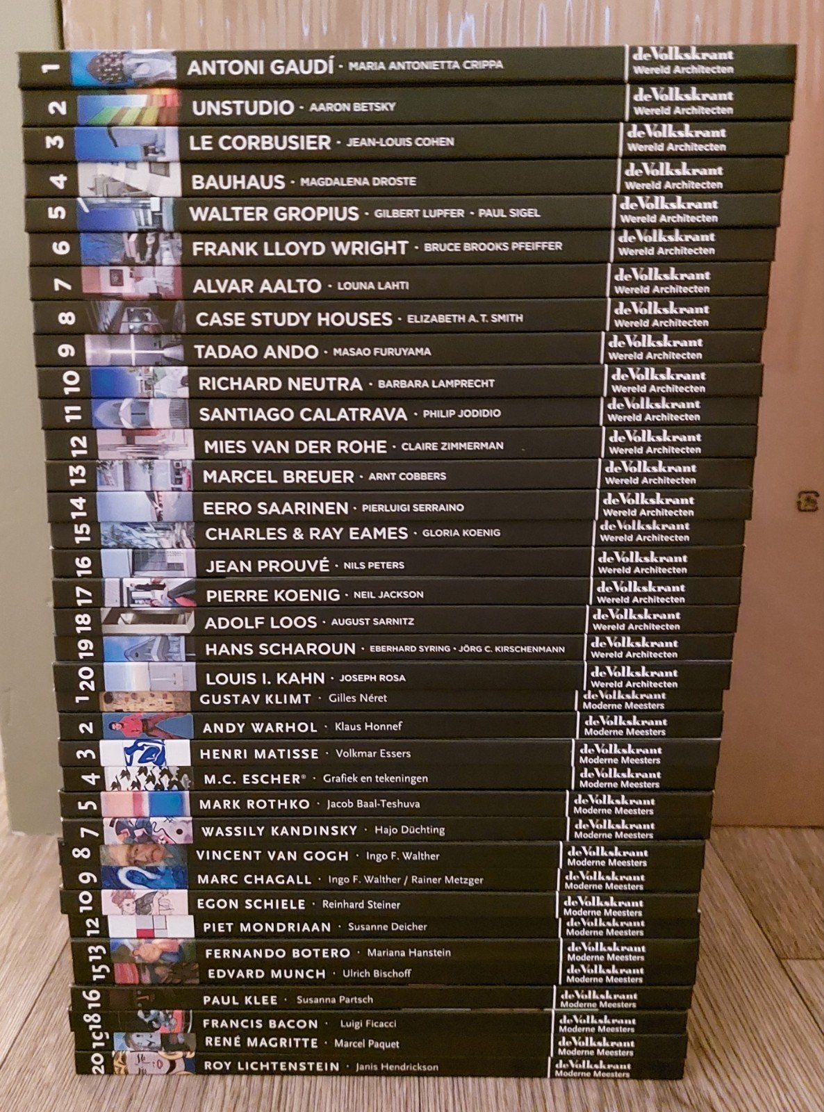 Taschen De volkskrant, Moderne Meesters + Wereld architecten, Ophalen, Zo goed als nieuw, Overige onderwerpen