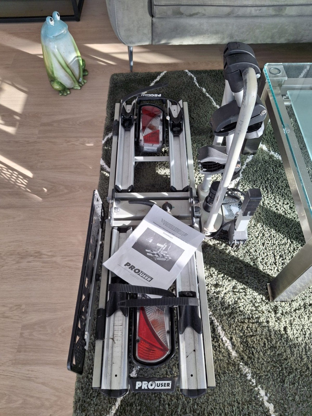 Pro User Diamant opvouwbare kantelbare fietsendrager, Gebruikt, Ophalen of Verzenden, 2 fietsen, Trekhaakdrager
