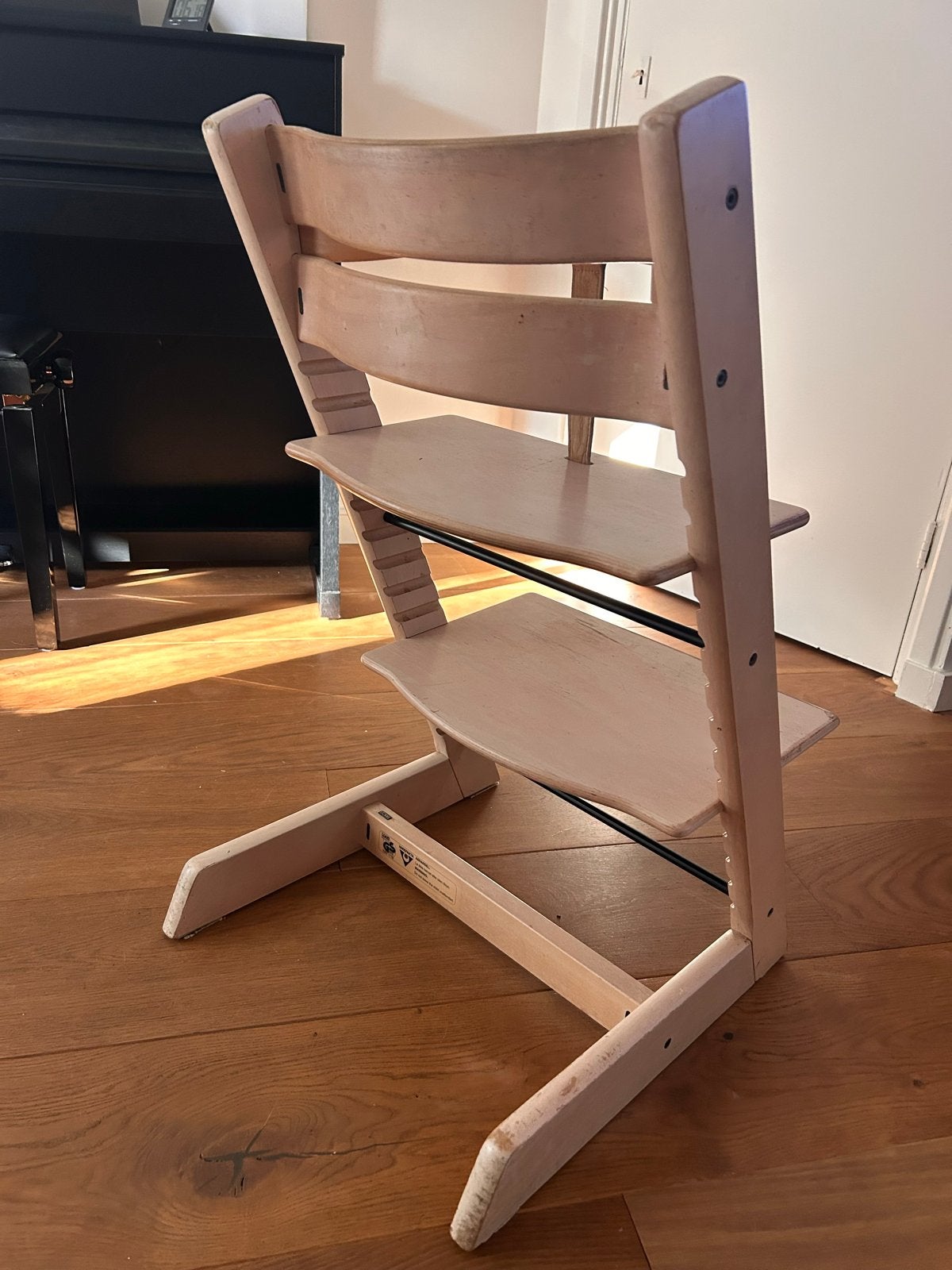 Stokke Tripp Trapp meegroeistoel met beugel, Ophalen of Verzenden, Gebruikt, Meegroeistoel, Aanschuifbaar