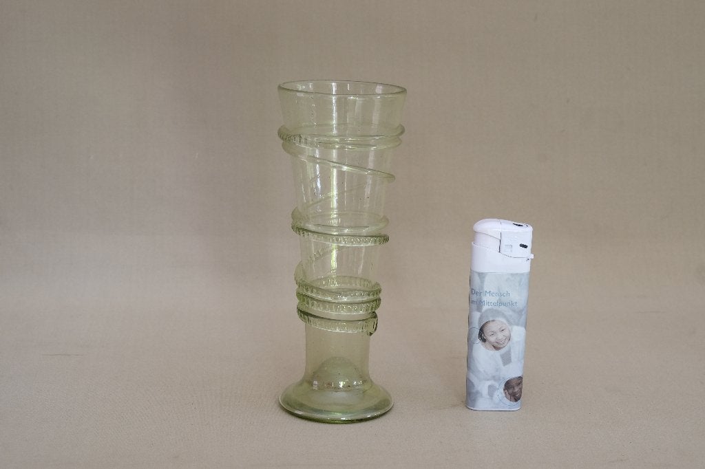 Antiek handgeblazen glas  Tsjechië  reproductie, Ophalen of Verzenden