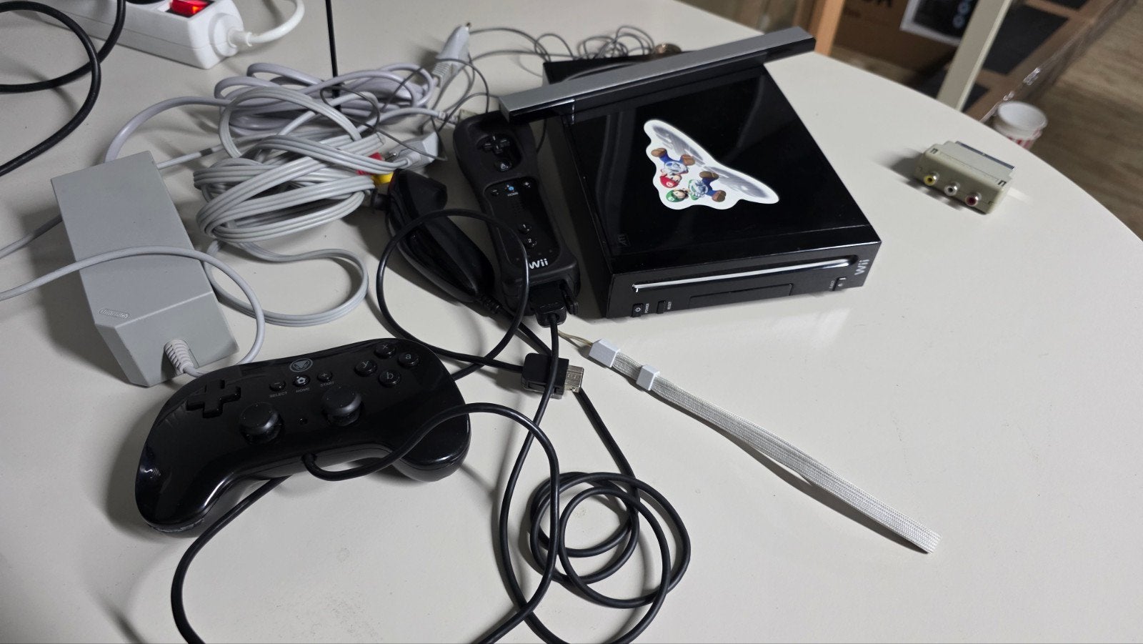 Zwarte wii met games, Spelcomputers en Games, Ophalen of Verzenden, Met 1 controller, Met games