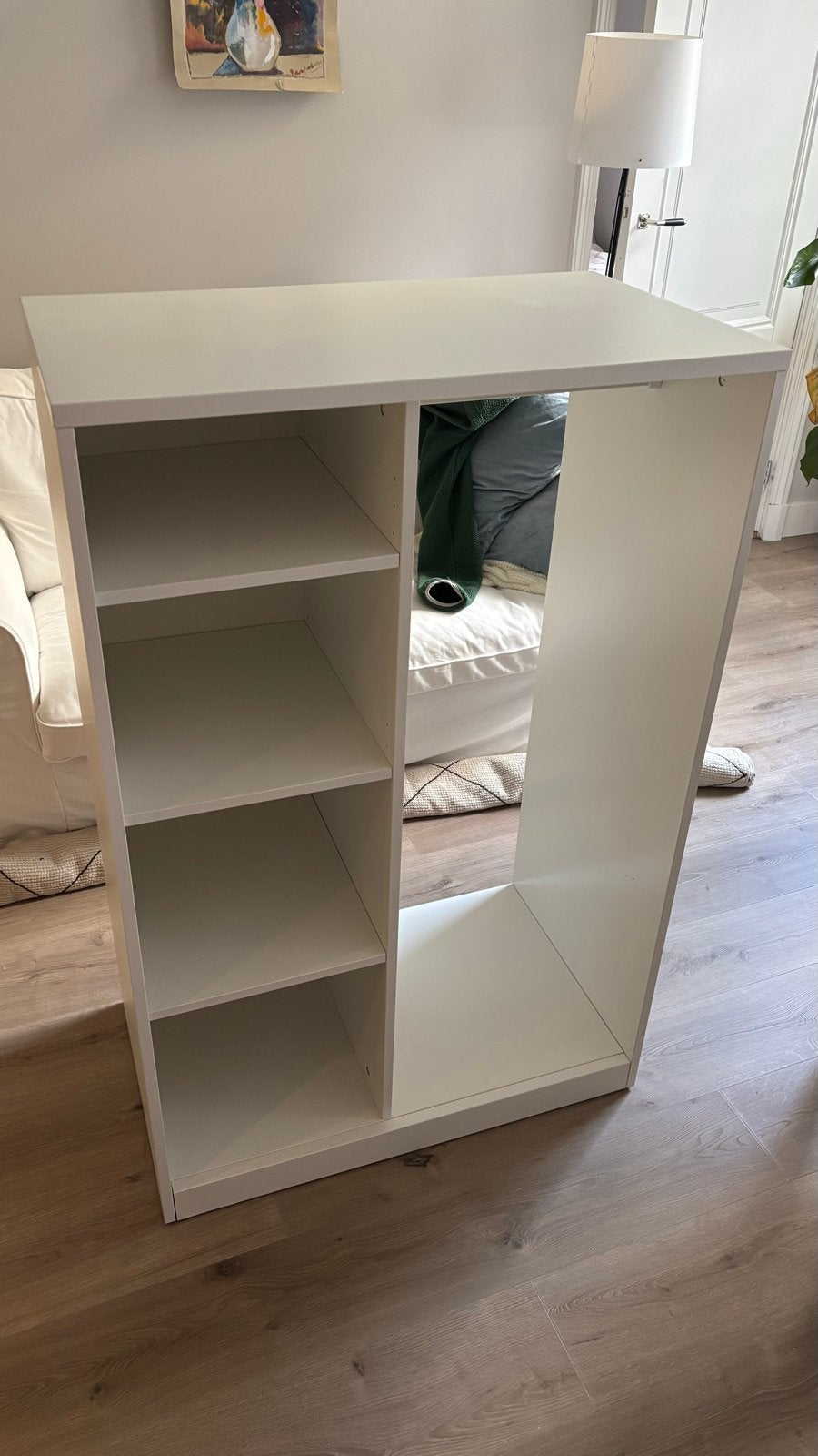 Witte IKEA kast/plankenkast - 80x49x124cm, Ophalen, Gebruikt, 100 tot 150 cm, 50 tot 100 cm