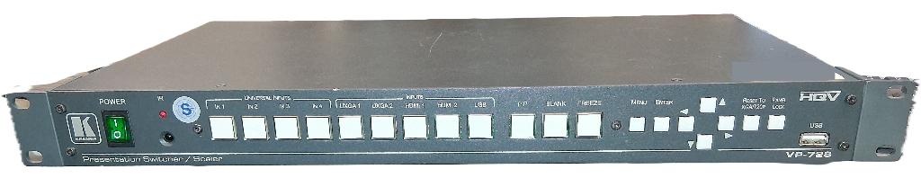 VP-728 9 Input ProScale Presentation Scaler/Switcher, Ophalen, Gebruikt, Video