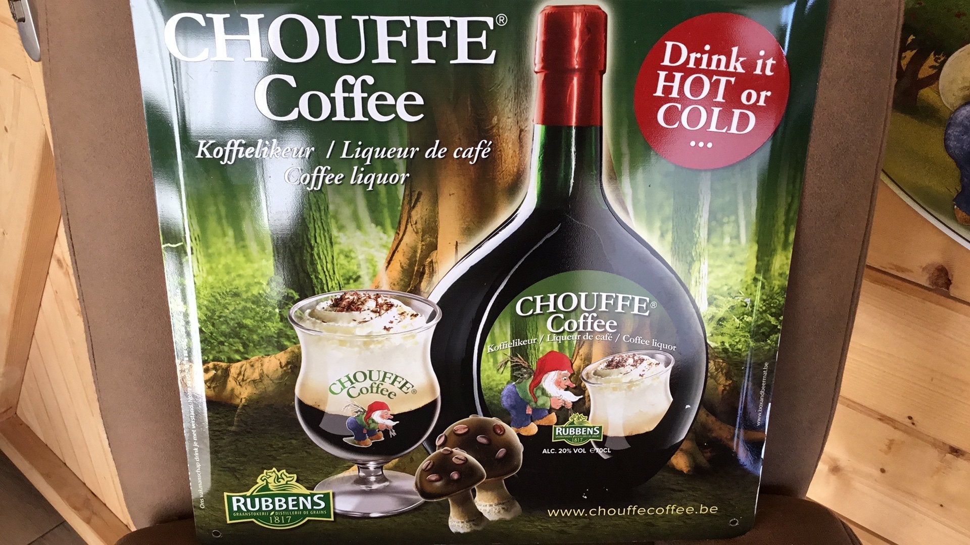 Bord chouffe coffee, Ophalen of Verzenden, Zo goed als nieuw