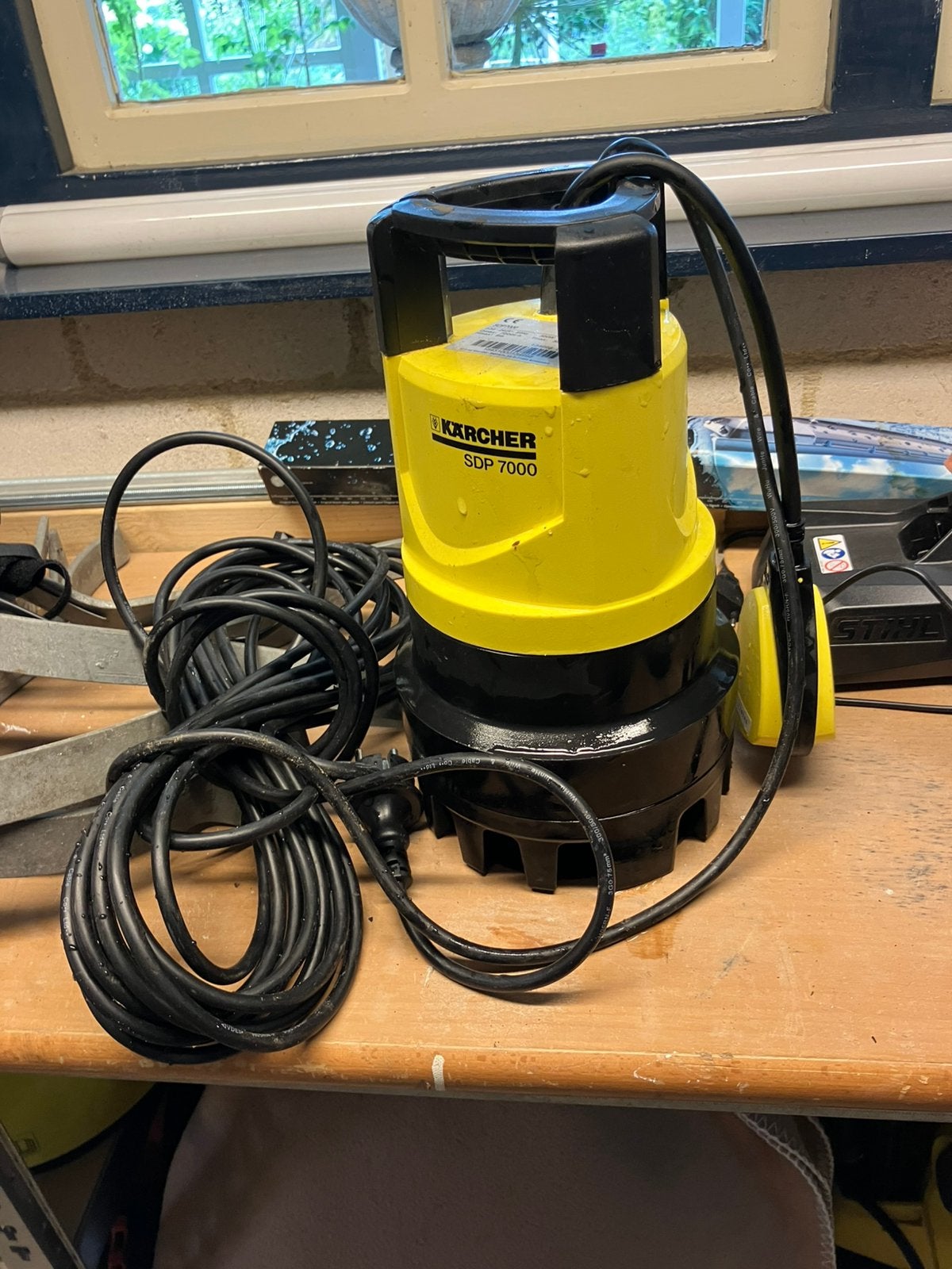 Kärcher SDP 7000 Dompelpomp - 7000 l/u, 320W, Tuin en Terras, Waterpompen, Gebruikt, Elektrisch, Dompelpomp, Ophalen