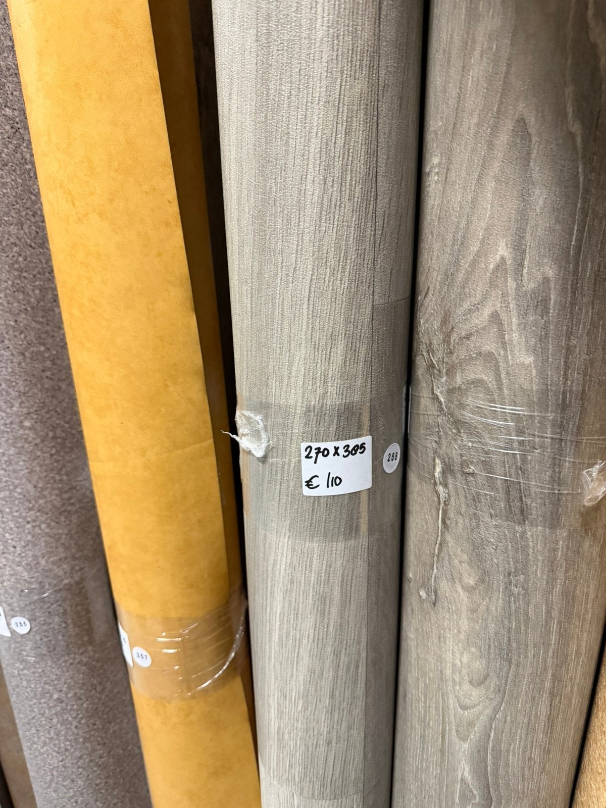 Greige Eiken Vinyl Restpartij | 2,70x3,85mtr (10,4m2), Ophalen, Nieuw, Nvt, Vinyl