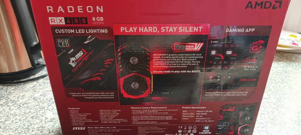 Rx 480 8gb, Ophalen of Verzenden, Zo goed als nieuw, 3 tot 4 Ghz