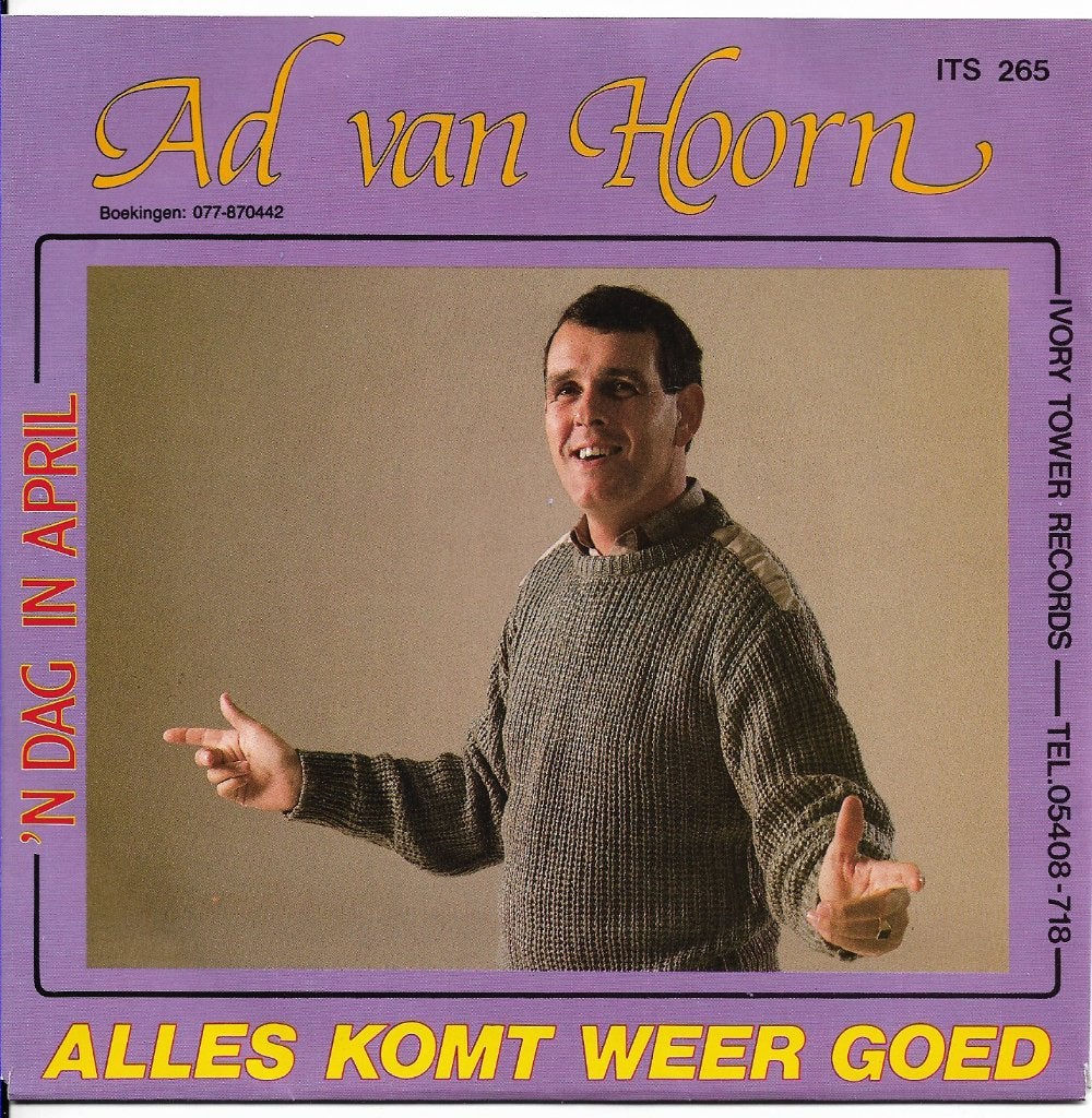 Ad van Hoorn, 7 inch, Ophalen of Verzenden, Nederlandstalig, Single