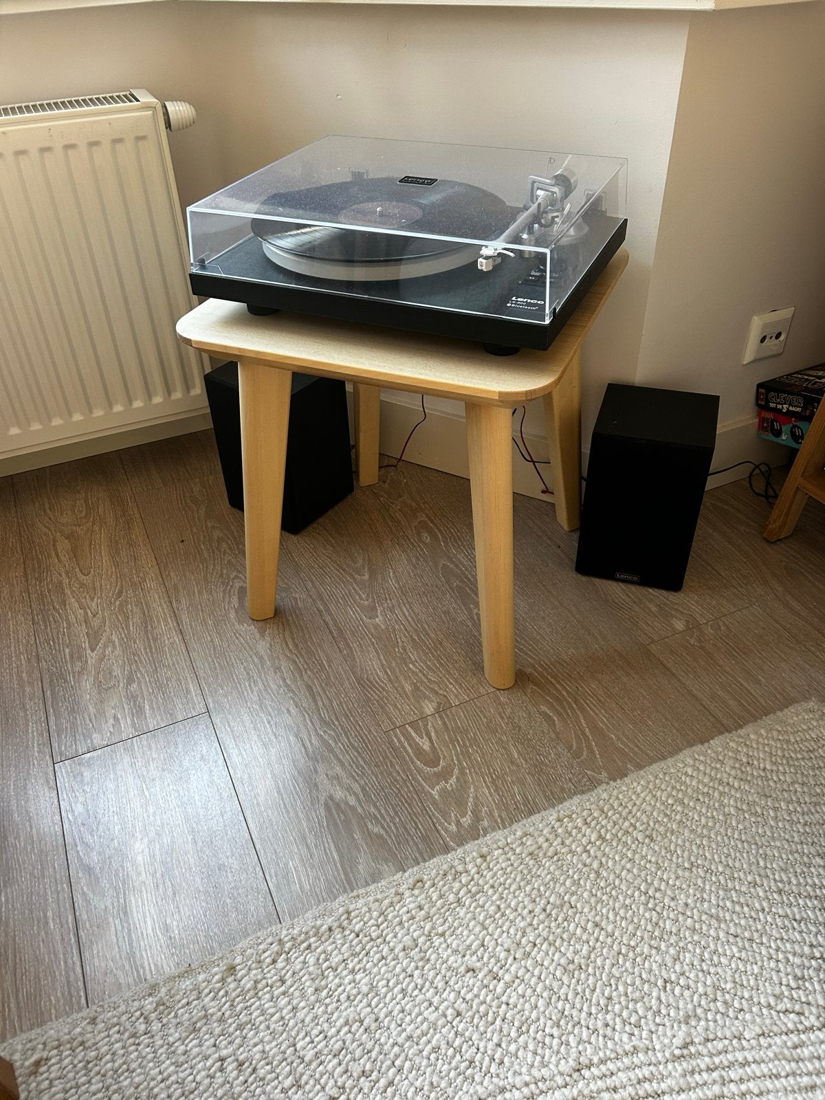 IKEA LISABO bijzettafel, essenfineer, 45x45 cm, Ophalen, Minder dan 45 cm, Minder dan 55 cm, Vierkant