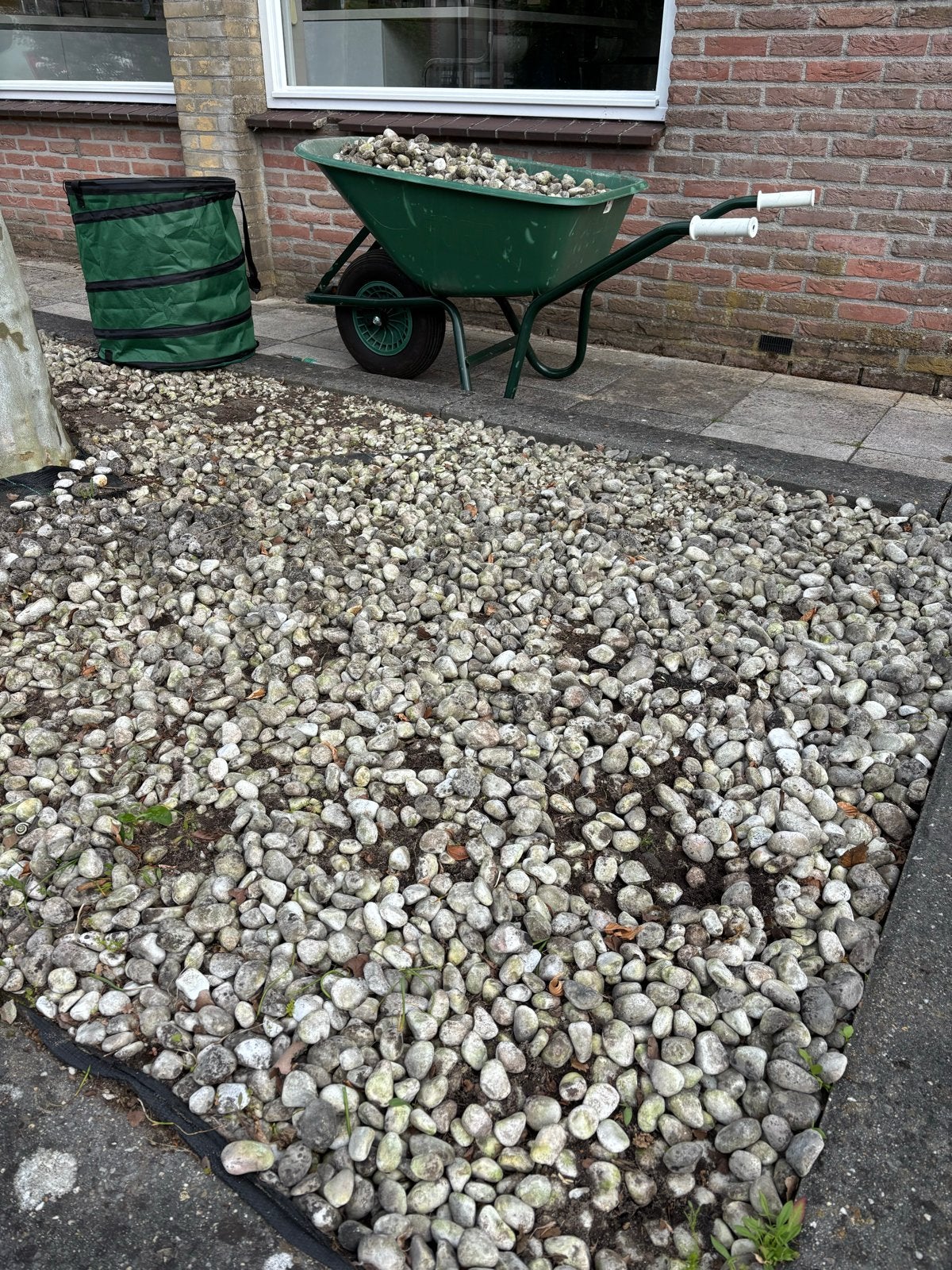 Grote kiezels voor tuin of decoratie (4 zakken), Ophalen, Gebruikt, Grijs, Kei