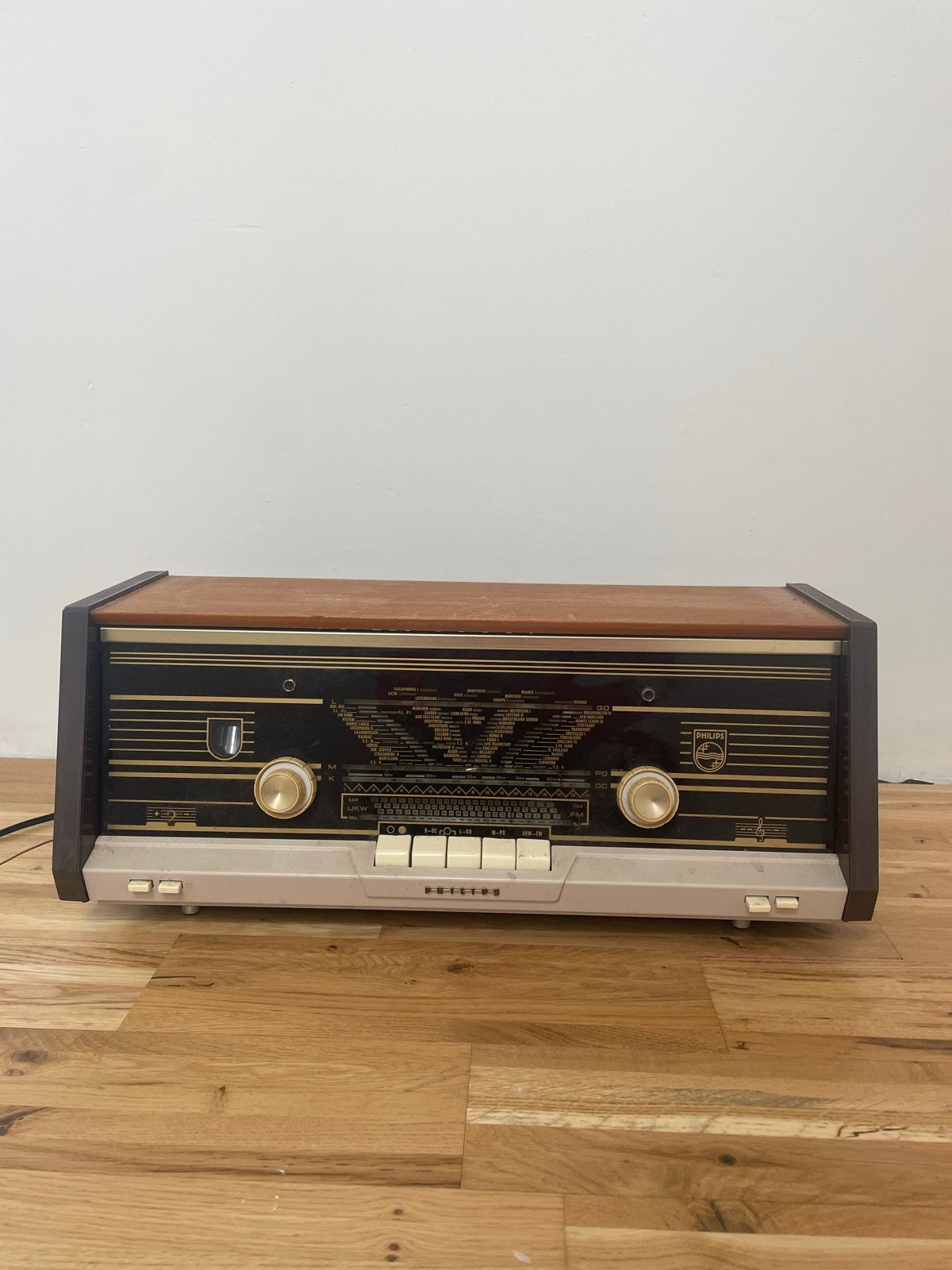 Vintage Philips Buizenradio - Klassieke Radio, Ophalen, Gebruikt, Radio