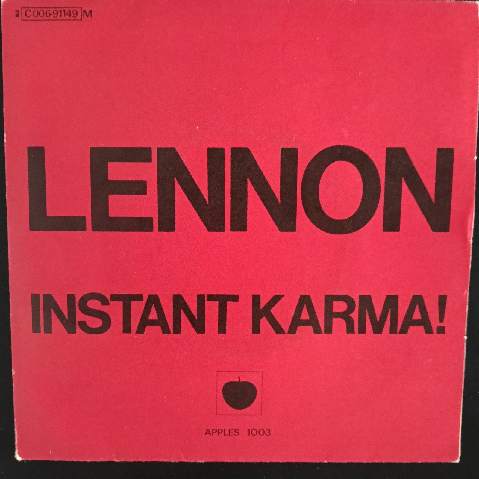 John Lennon Instant Karma, Ophalen of Verzenden, Zo goed als nieuw, Pop