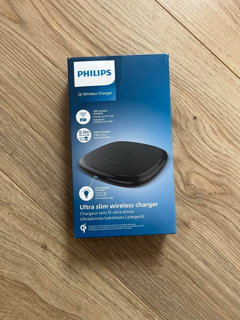 Philips Qi Wireless Charger 10W, Ophalen of Verzenden, Nieuw, Apple iPhone