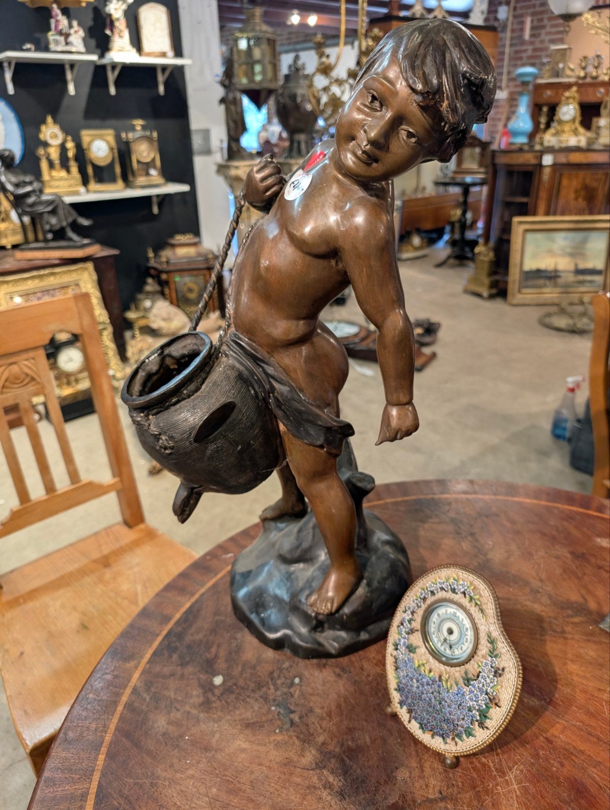 bronzen beeld. 57 cm hoog. €270., Ophalen