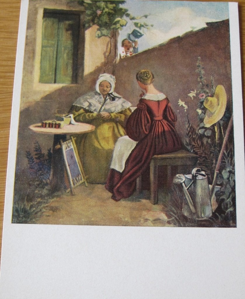 Carl Spitzweg - de Liefdesbrief - eerste versie, Verzenden, 1980 tot heden, Ongelopen, Overige thema's
