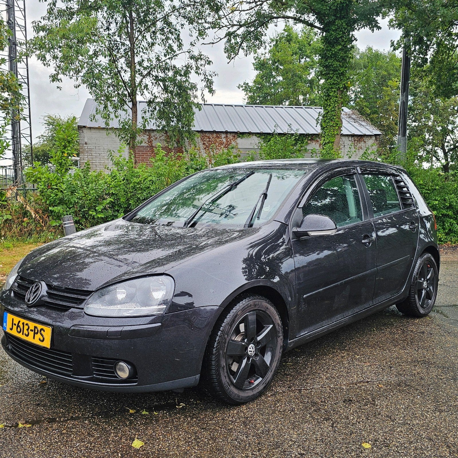 Volkswagen Golf 1.6 16V FSI 85KW 5D 2006 Zwart, Auto's, Voorwielaandrijving, Parkeersensor, 4 cilinders, 620 kg