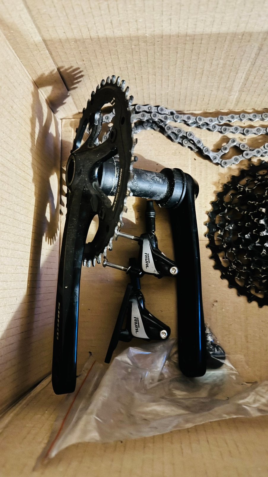 Sram rival 1x11 groepset, Fietsen en Brommers, Fietsonderdelen, Ophalen of Verzenden, Racefiets, Derailleur of Ketting