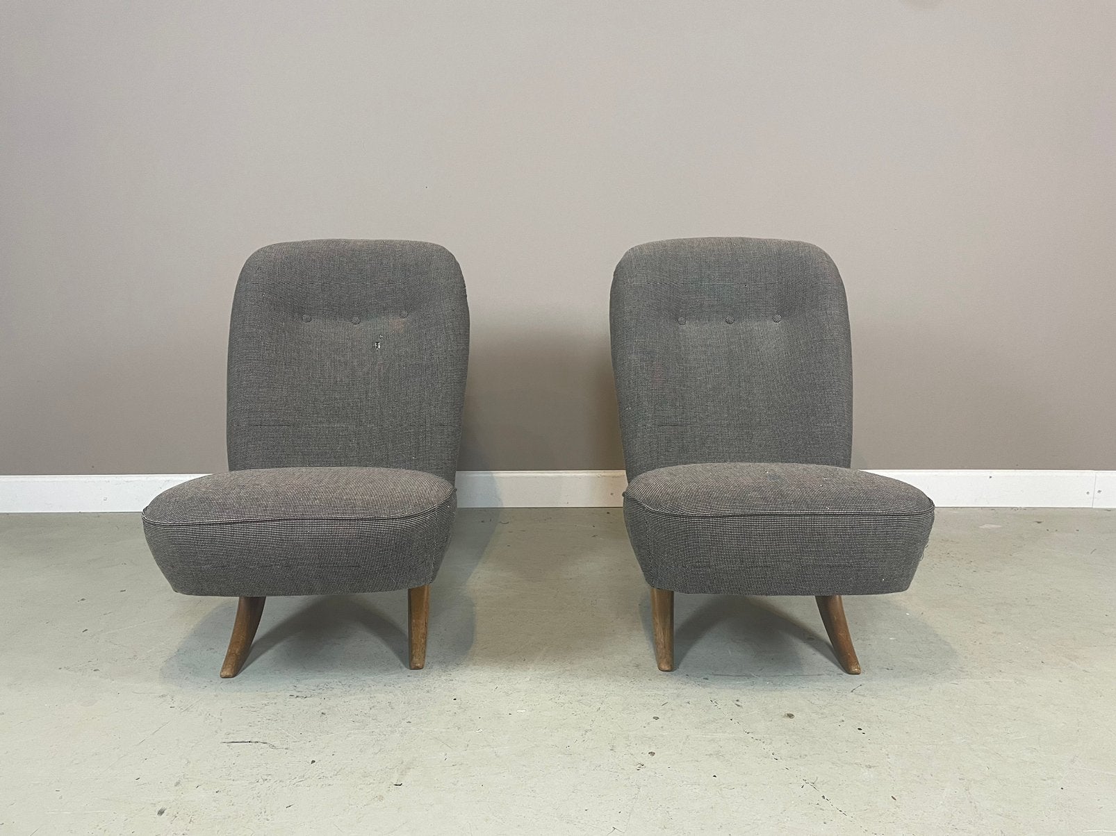 Artifort Congo fauteuils Theo Ruth 1952 voor herstoffeerder, Huis en Inrichting, Ophalen, Gebruikt, Stof
