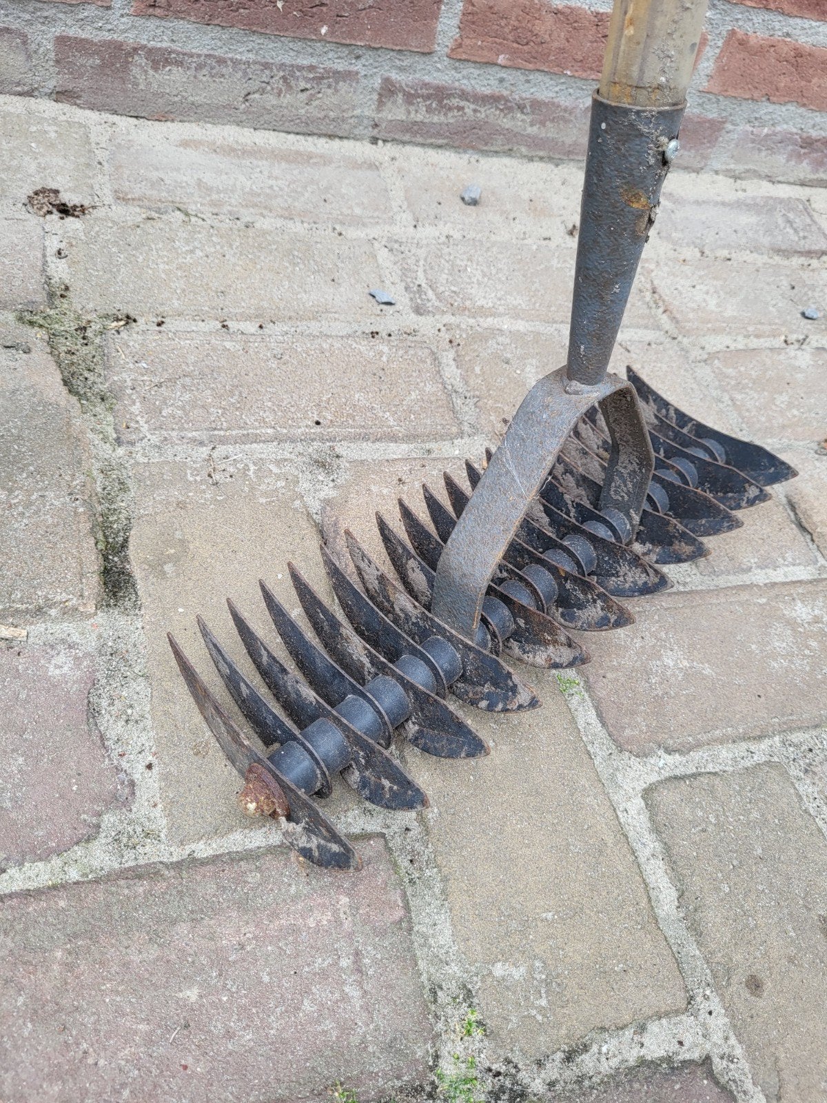 Gebruikte verticuteerhark voor tuin en landbouw, Ophalen, Gebruikt, Hark