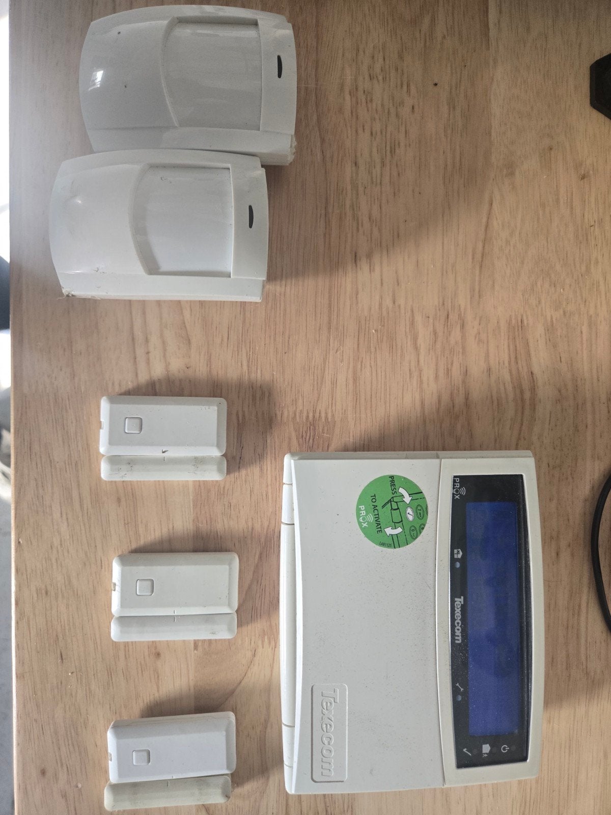Texecom Alarmsysteem met Bewegings- en Deurdetectoren, Doe-het-zelf en Verbouw, Ophalen of Verzenden, Gebruikt, Compleet systeem