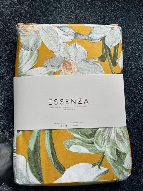 Essenza 200/200 Dekbedovertrek 100% Satijn katoen, Info@essenzahome.nl, Essenza, Ophalen of Verzenden, Geel