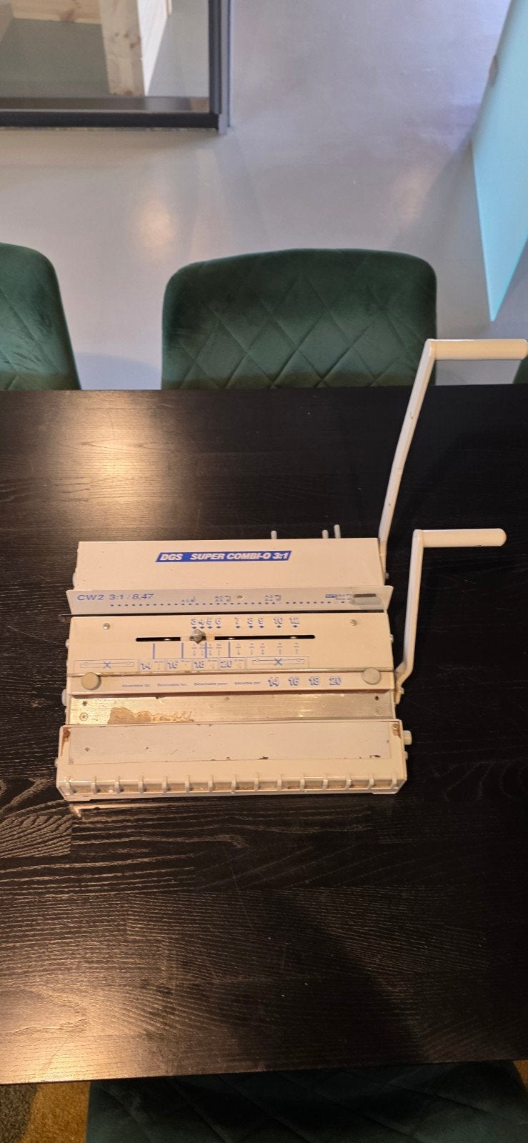 DGS Super Combi-O 3:1 Inbindmachine + Wire-O & Kaften, Ophalen, Gebruikt